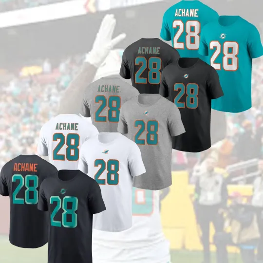Discover SALE SALE! De'von Achane #28 Miami Dolphins 2025 Name & Number Fastship For Fans