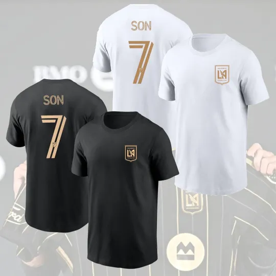 Discover NEW! Welcome Son Heung-Min to LAFC 2025 Name & Number Gift For Fans