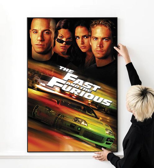 Discover The Fast and the Furious Movie Poster - Premium Matte Vertical Wall Art in Multiple Sizes