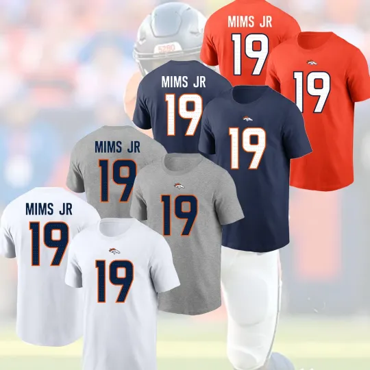 Discover Marvin Mims Jr. #19 Denver Football 2025 Name & Number For Fans