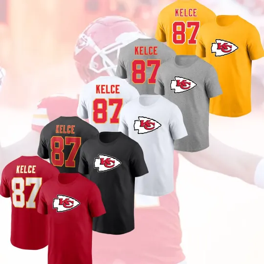 Discover Travis Kelce #87 Kansas City Chiefs 2025 Name & Number Gift For Fans
