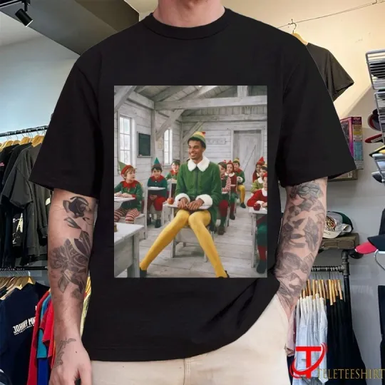 Discover San Antonio Spurs Victor Wembanyama Elfs Holiday Christmas T-shirts