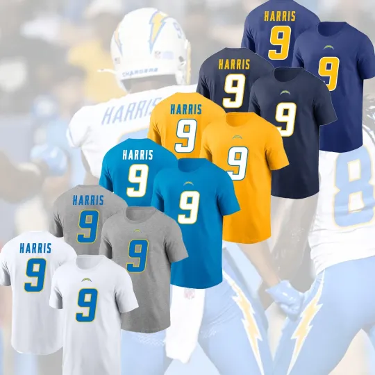 Discover Tre' Harris #9 Los Angeles Football 2025 Name & Number Gift For Fans