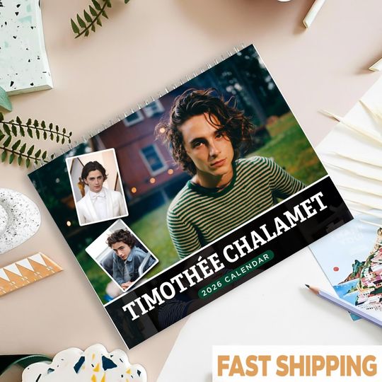 Discover Timothe Chalamet Calendar 2026: Celebrity Wall Calendar, Gift for Fan
