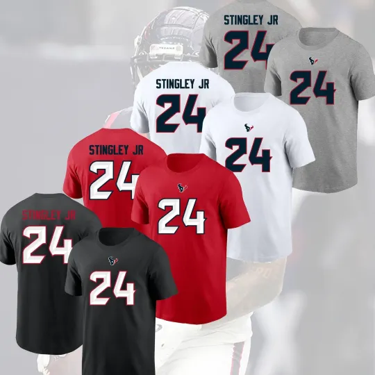 Discover Derek Stingley Jr. #24 Houston Football 2025 Name & Number Gift For Fans