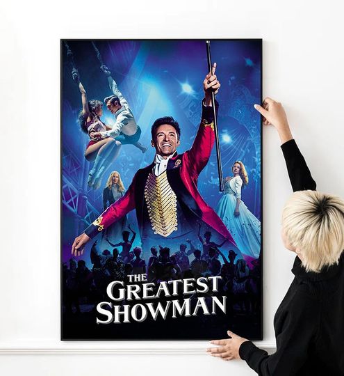 Discover The Greatest Showman Movie Poster Vertical Wall Art Canvas Print