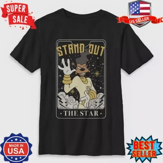 Discover Disney Goofy Powerline Star Tarot T-Shirt, Goofy Unisex T-Shirt
