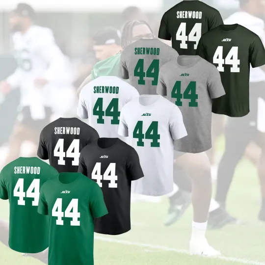 Discover Jamien Sherwood #44 New York Jett 2025 Name & Number Gift For Fans