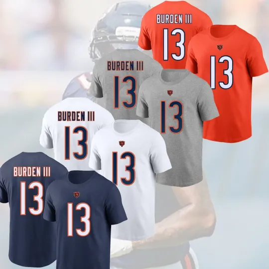 Discover Luther Burden III #13 Chi.ca.go Football 2025 Name & Number Gift For Fans