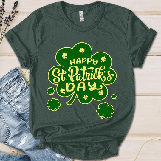 Discover Shamrock Shirt, St. Patricks Day Shirt, Shamrock Lucky Lips, Four Leaf Clover, Shamrock, Irish Shirt UMAG05