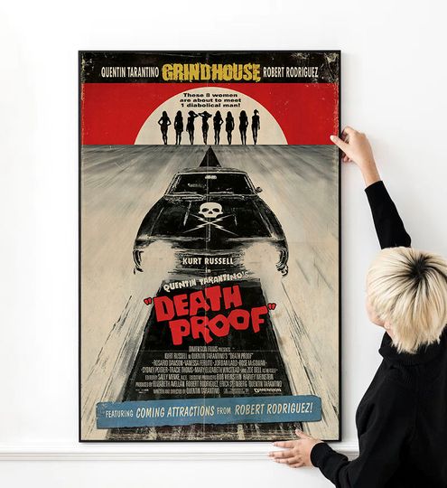 Quentin Tarantino Death Proof Movie Poster, High Quality Wall Art