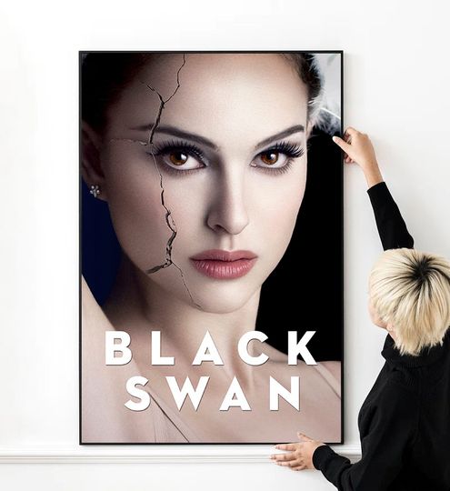 Discover Black Swan Movie Poster, Premium Matte Vertical Wall Art, High-Quality Print, Multi-Size Canvas Cloth