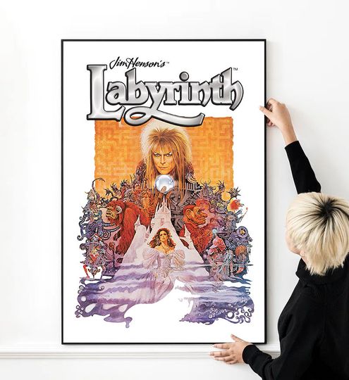 Labyrinth 1986 Movie Poster Premium Matte Vertical Wall Art