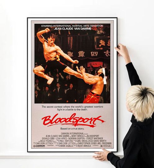 Bloodsport Movie Poster Premium Matte Vertical Wall Art
