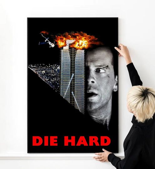 Die Hard Action Movie Poster High Quality Print Wall Art Canvas Vertical Poster