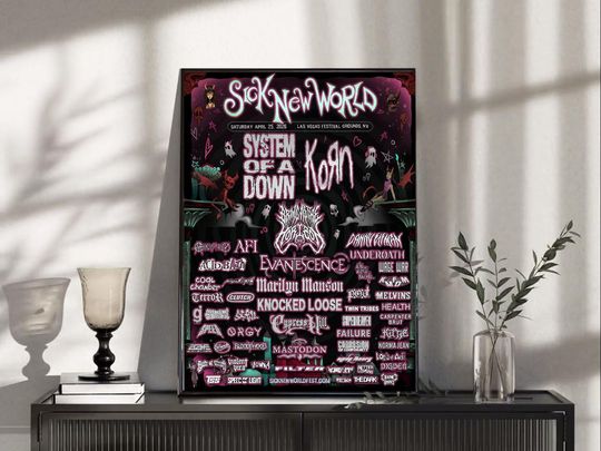 Discover Sick New World 2026 Poster - Futuristic Wall Art Print - Modern Pop Culture Decor