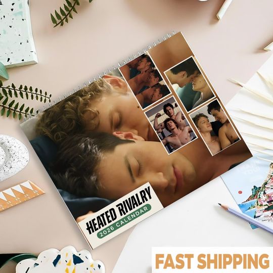 Discover Heated Rivalry Wall Calendar 2026, Hollander Rozanov, LGBTQ Monthly Planner