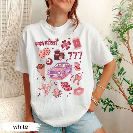 Discover Vision Board Shirt, 2026 Manifestation Board T-Shirt, Goodluck Gift, Lucky Charm Tee, Manifesting Shirt, 777 Shirt