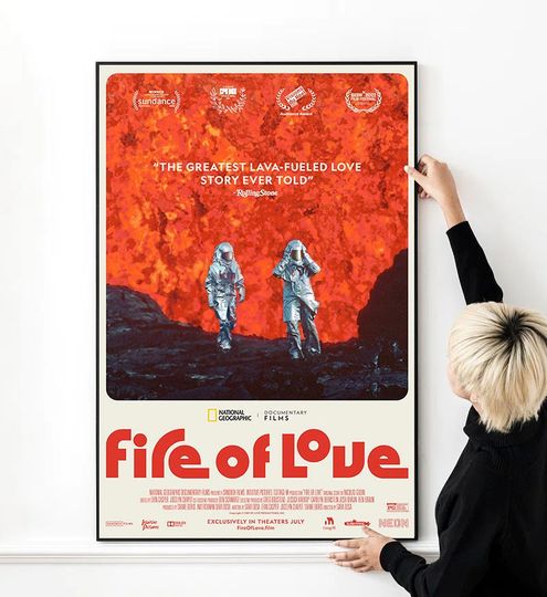 Discover Fire of Love Poster - High Quality Wall Art Canvas Print, Vertical Poster