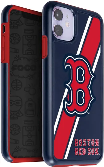 Discover FOCO MLB Boston Red Sox&nbsp;Dual Layered Impact Case for iPhone 11 & XR (6.1")