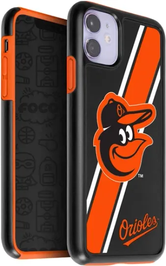 Discover FOCO MLB Baltimore Orioles Dual Hybrid Case for iPhone 11 & XR (6.1")