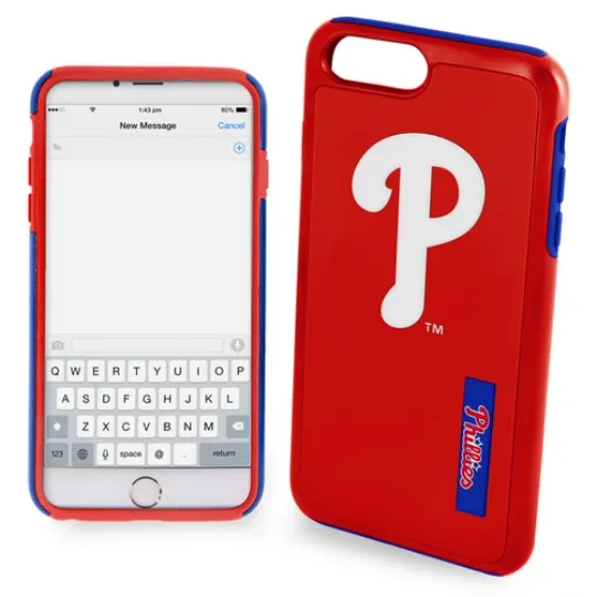 Discover FOCO MLB Philadelphia Phillies Hybrid Case for iPhone 8 +, 7 +, 6 + & 6s +
