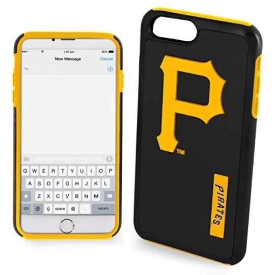 Discover FOCO MLB Pittsburgh Pirates Dual Hybrid Case for iPhone 8 +, 7 +, 6 +, 6s +