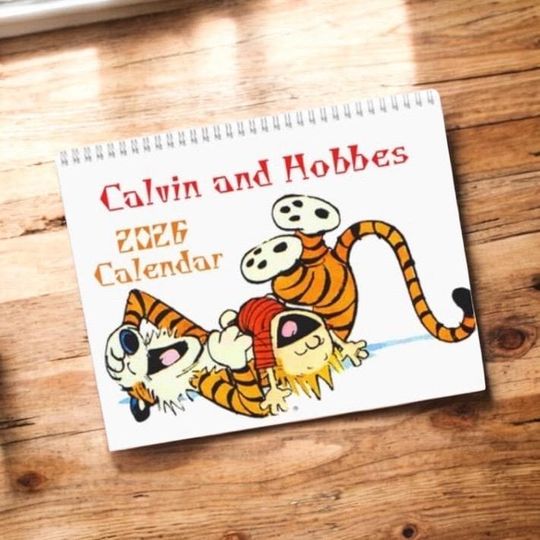 Discover Calvin and Hobbes Illustrated Calendar 2026