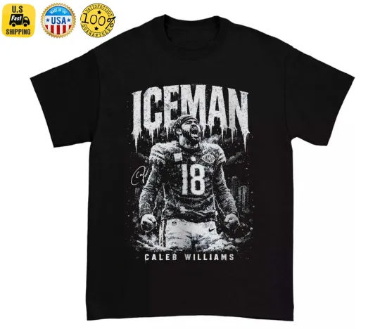 Caleb Williams ICEMAN T-Shirt, Football Graphic Tee