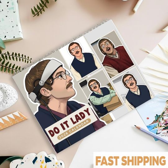 Discover Do It Lady Wall Calendar 2026, Viral Meme Monthly Planner, Bedroom Decor for Boys