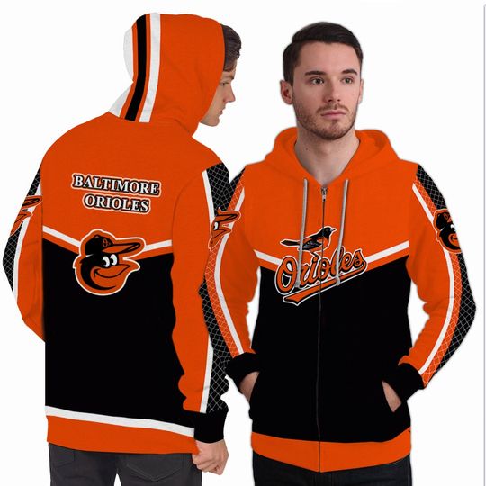 Gorgeous Fitting Baltimore Orioles Zip Hoodie