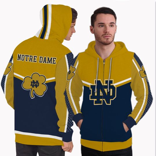 Gorgeous Fitting ND Fighting Irish Zip Hoodie