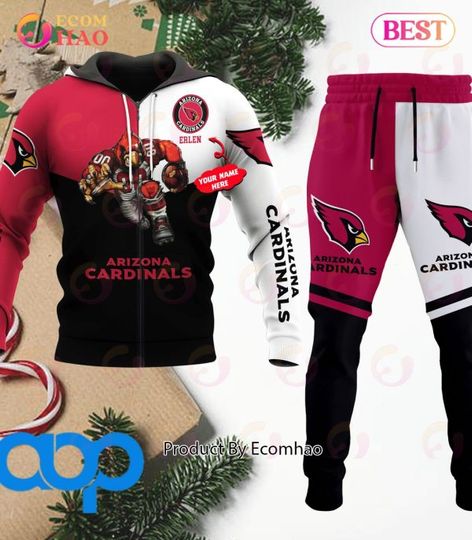 Arizonna Cardinals Football Personalized Combo 3D Hoodie, Zip Hoodie And Joggers Sports Fans