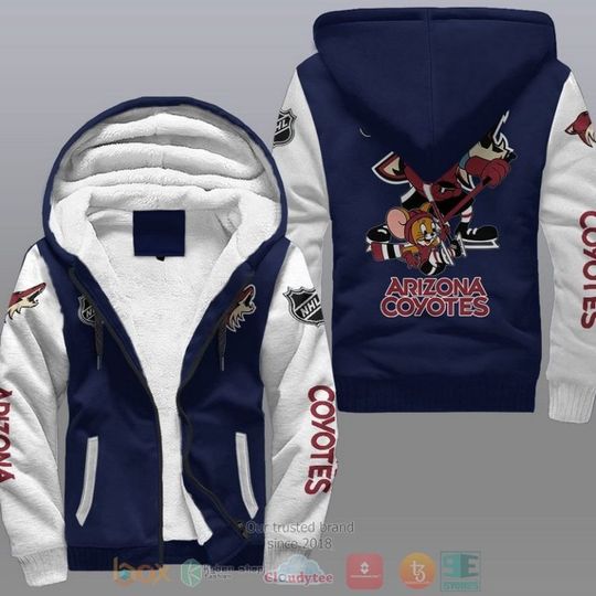 Arizonna Coyotes Hockey Tom And Jerry Fleece Hoodie