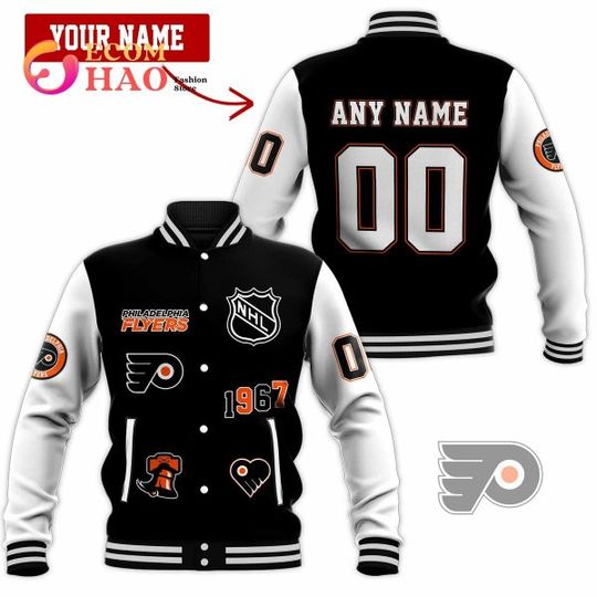 Baseball Jacket Philadelphia Flyers, Hockey Team Baseball Jacket For Fan, Game Day Gift
