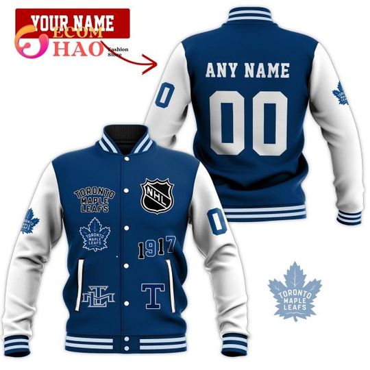 Baseball Jacket Toronto Maple Leafs, Hockey Team Baseball Jacket For Fan, Game Day Gift
