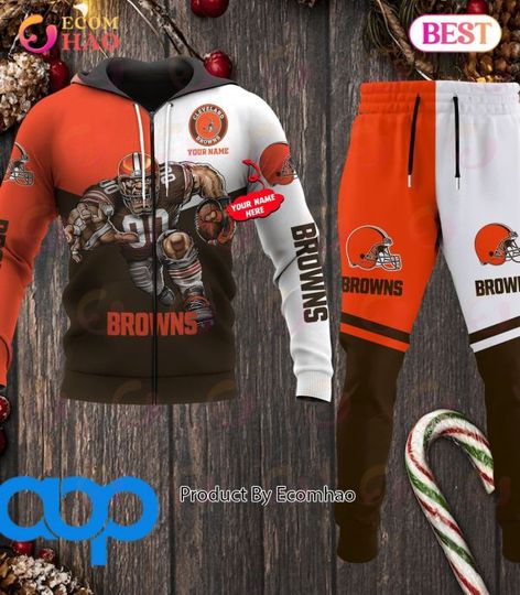 Cleveland Browns Football Personalized Combo 3D Hoodie, Zip Hoodie And Joggers Sports Fans