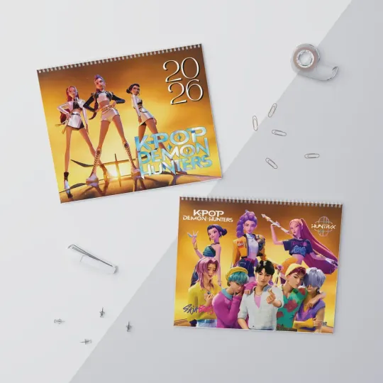 KPop Demon Hunters 2026 Wall Calendar, Huntrix and Saja Boys Calendar
