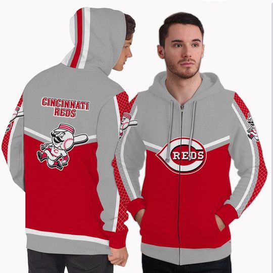 Discover Gorgeous Fitting Cincinnati Reds Zip Hoodie