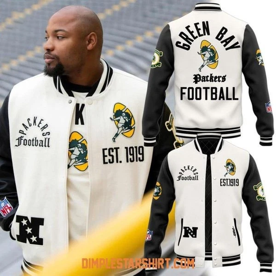 Green Bay Packers Est 1919 New Collections Baseball Jacket
