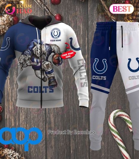 Indianapolis Colts Football Personalized Combo 3D Hoodie, Zip Hoodie And Joggers Sports Fans