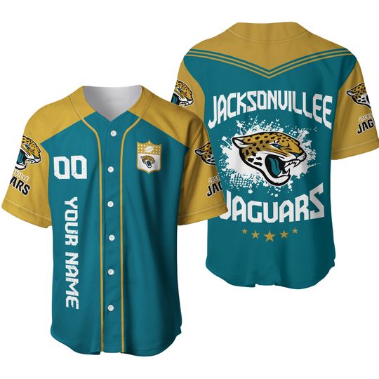 Jacksonvillee Football Team Jaguarss Personalized Baseball Jersey