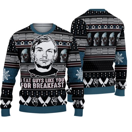 Jeffrey Dahmer Funny Serial Killer Ugly Christmas Sweater