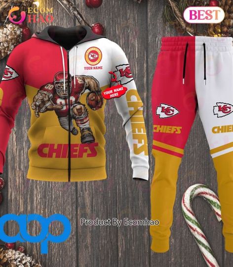 Kansas City Chiefs Football Personalized Combo 3D Hoodie, Zip Hoodie And Joggers Sports Fans
