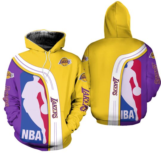Los Angeles Team Lakerss 3D Hoodie , Unisex Adults S-5XL