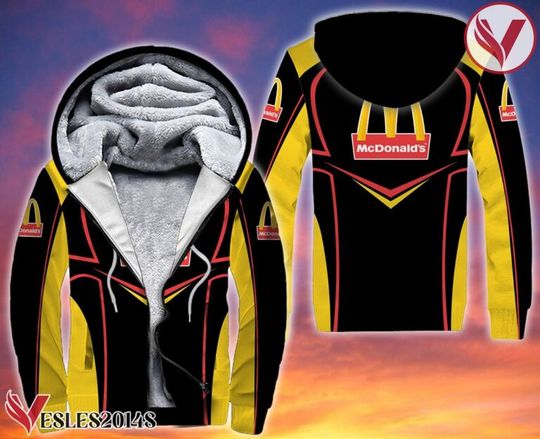 Mcdonald’s 3D Fleece Zip Hoodie, Gift For Father, Employee