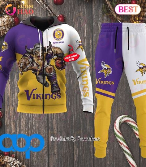 Minnesota Vikings Football Personalized Combo 3D Hoodie, Zip Hoodie And Joggers Sports Fans