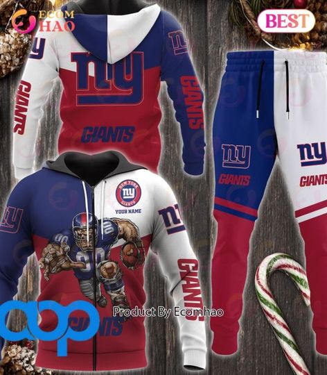 New York Giants Football Personalized Combo 3D Hoodie, Zip Hoodie And Joggers Sports Fans
