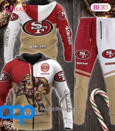 San Francisco 49ers Football Personalized Combo 3D Hoodie, Zip Hoodie And Joggers Sports Fans