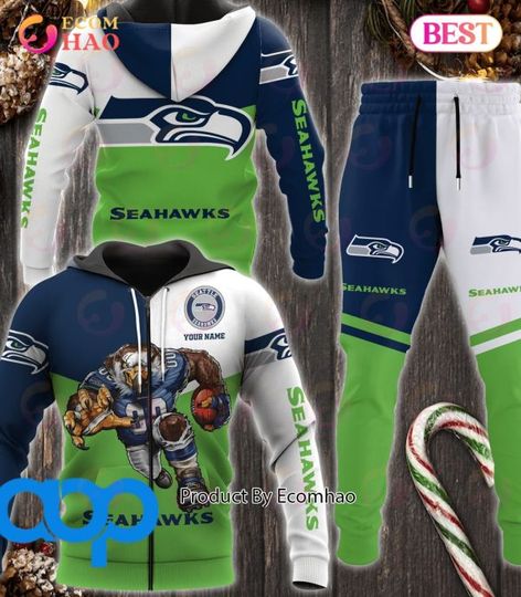 Seattle Seahawks Football Personalized Combo 3D Hoodie, Zip Hoodie And Joggers Sports Fans